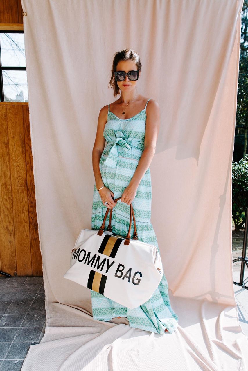 Chic Stripes Canvas Mommy Bag