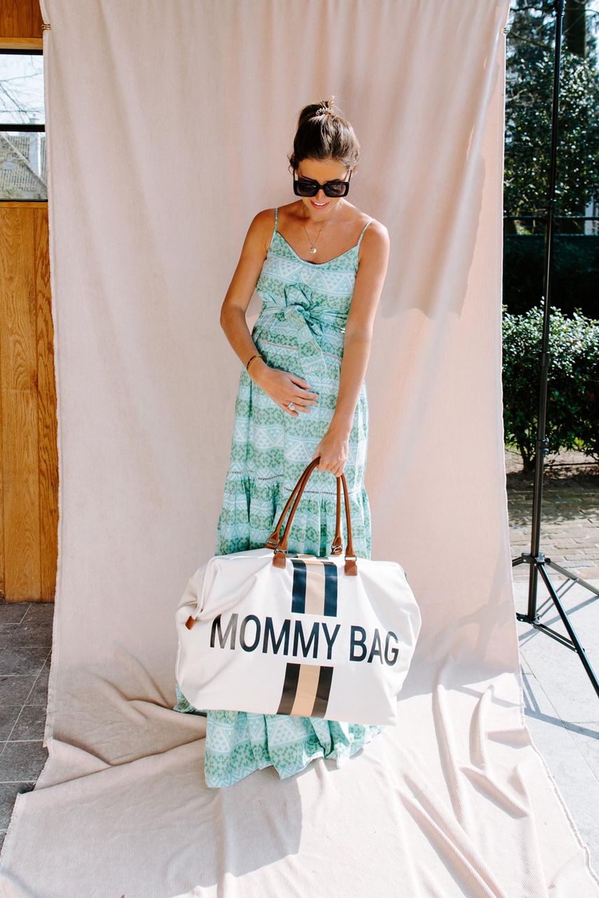 Chic Stripes Canvas Mommy Bag