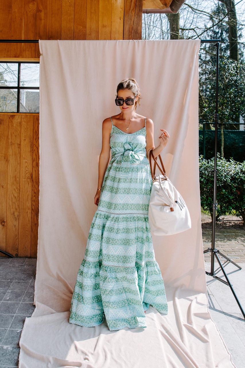 Chic Stripes Canvas Mommy Bag