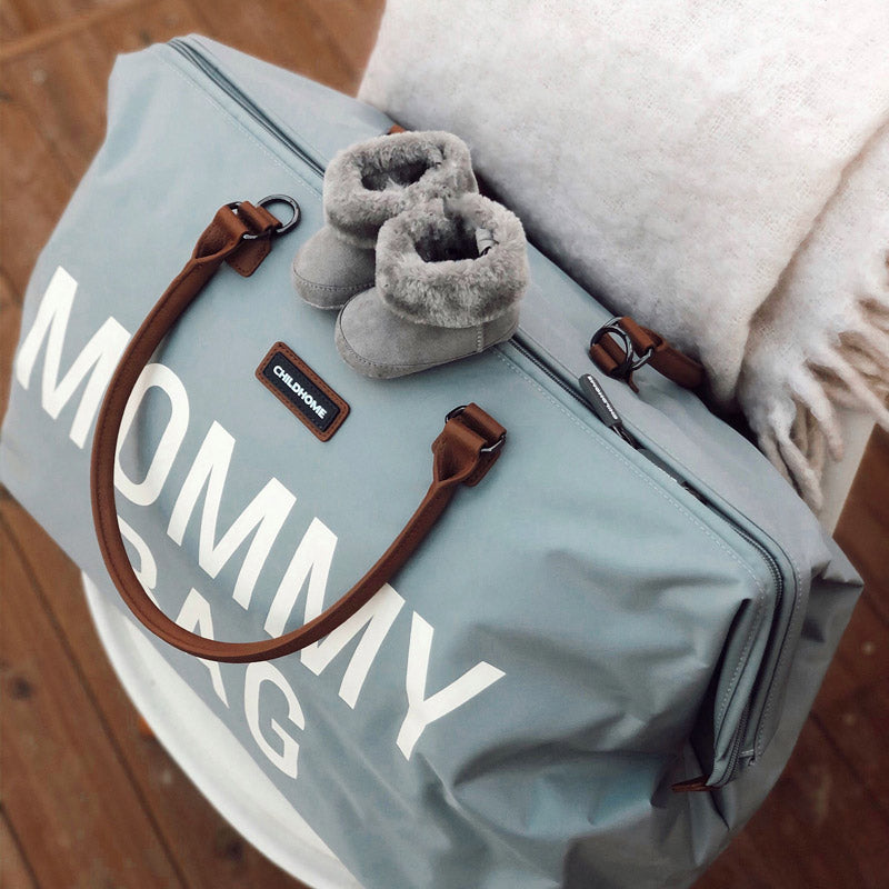 Effortlessly Stylish Grey Mommy Bag