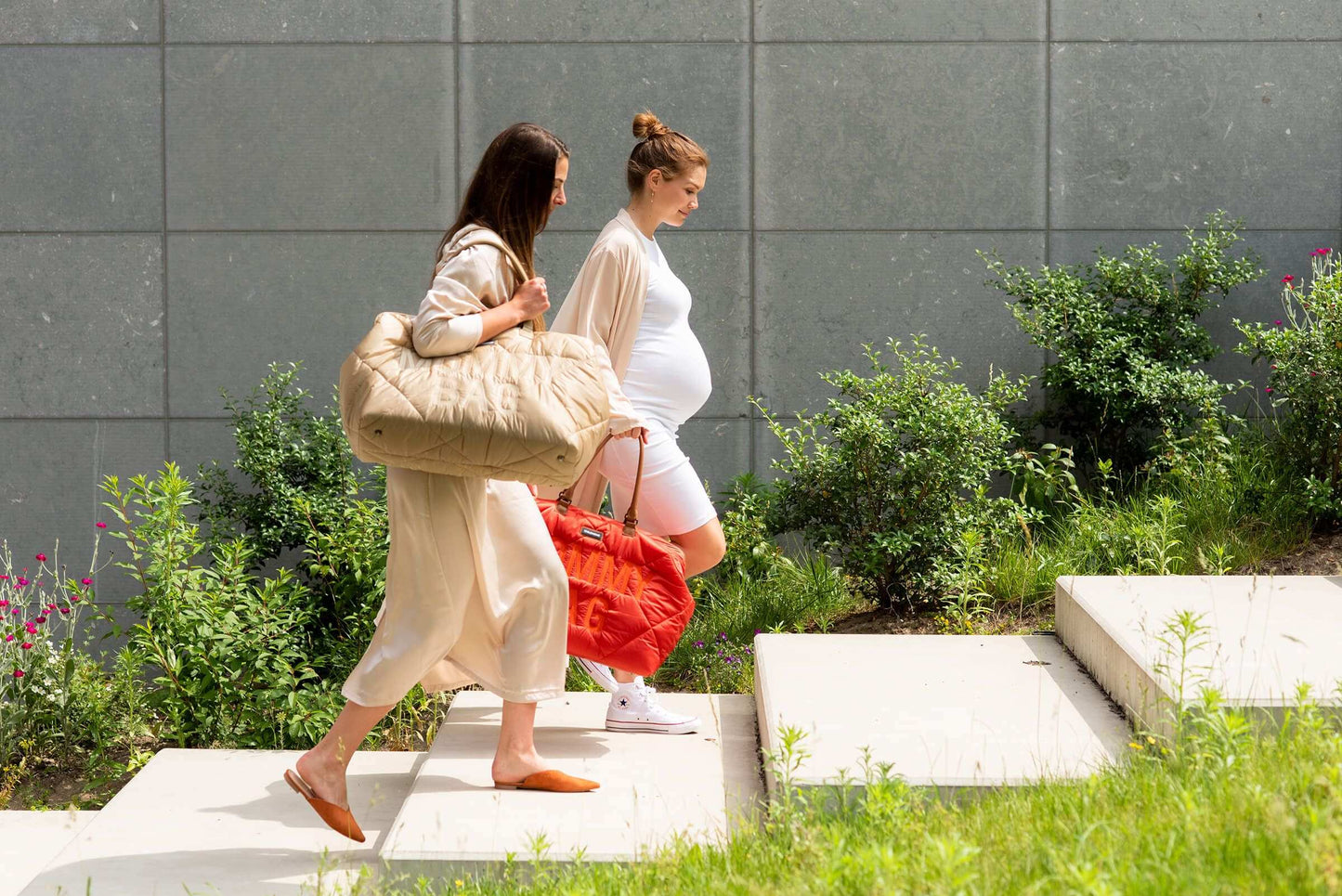 Cloud Comfort Puffer Mommy Bag - Beige