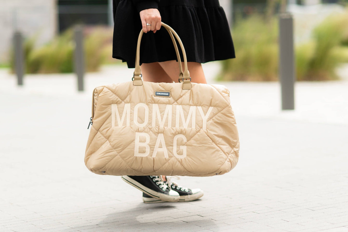 Cloud Comfort Puffer Mommy Bag - Beige