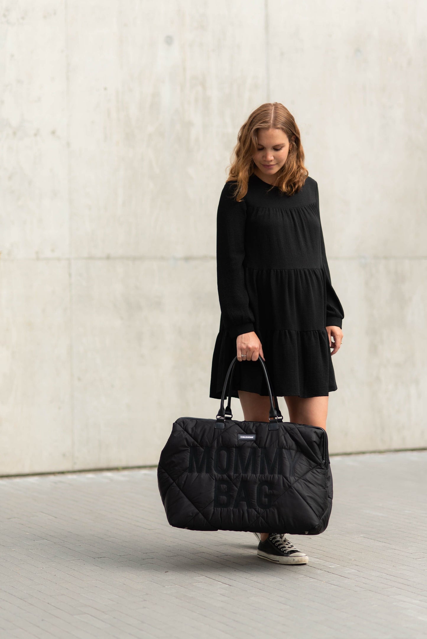 Cloud Comfort Puffer Mommy Bag - Black