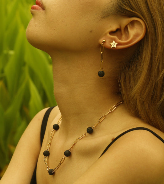 MYAH Volcanic Lava Stone Necklace