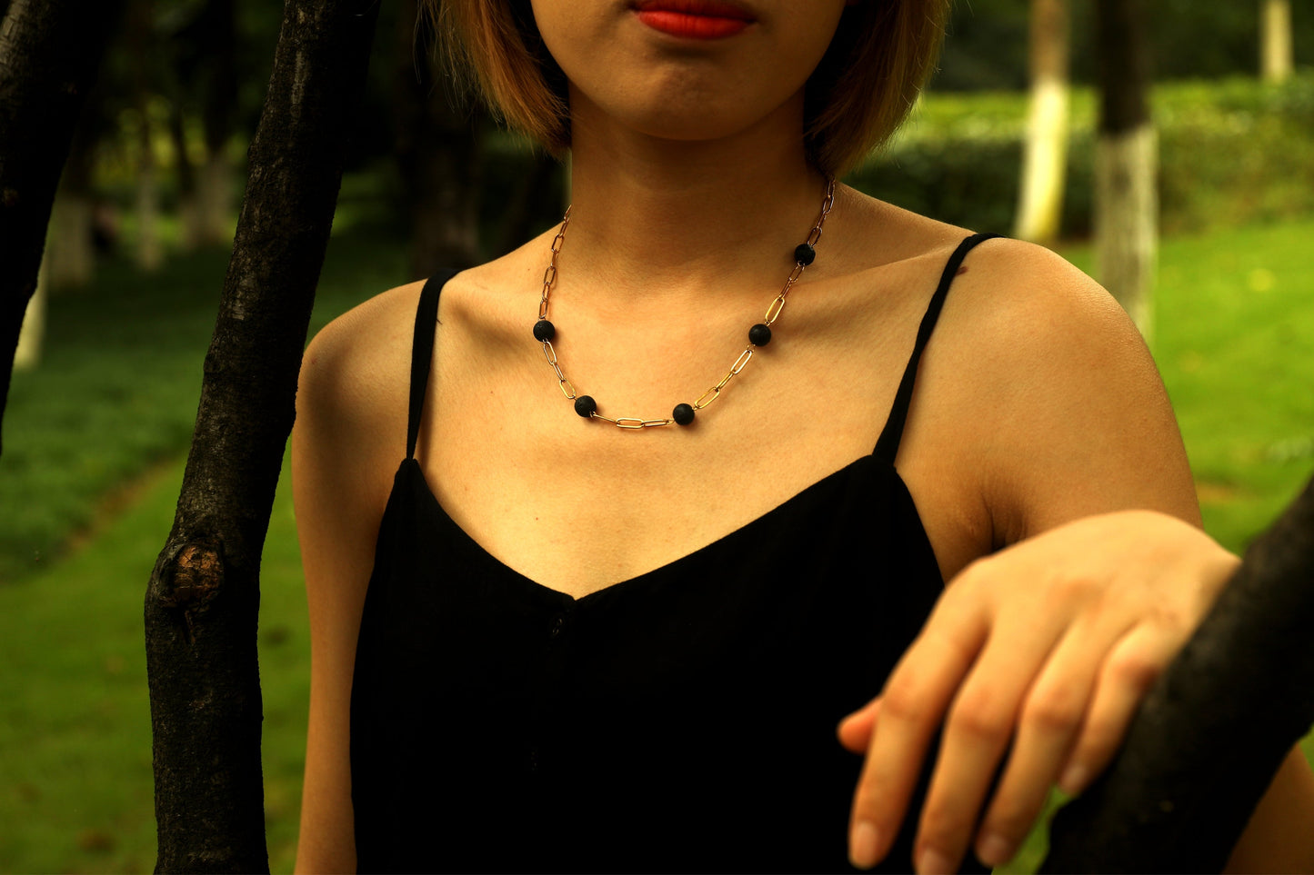 MYAH Volcanic Lava Stone Necklace