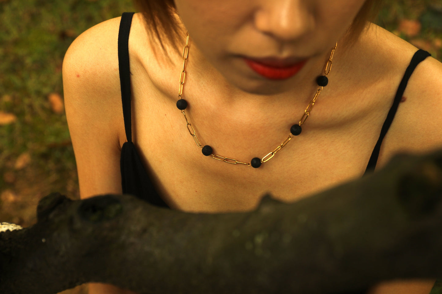 MYAH Volcanic Lava Stone Necklace