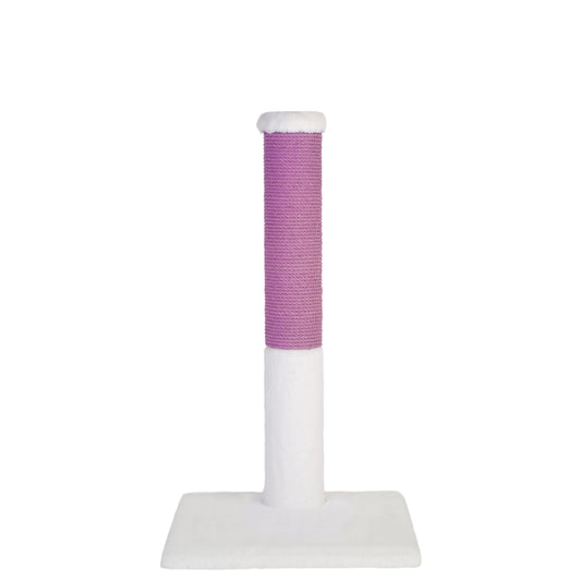 Noba Classic 28" Scratching Post - White Faux Fur