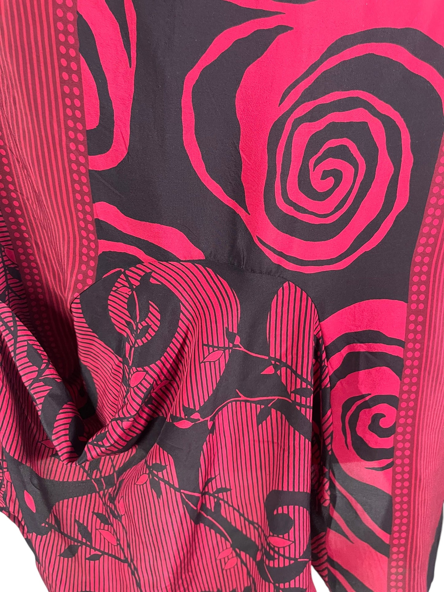 PRC6544 Avatar Pure Silk Self Pocket Tunic Dress