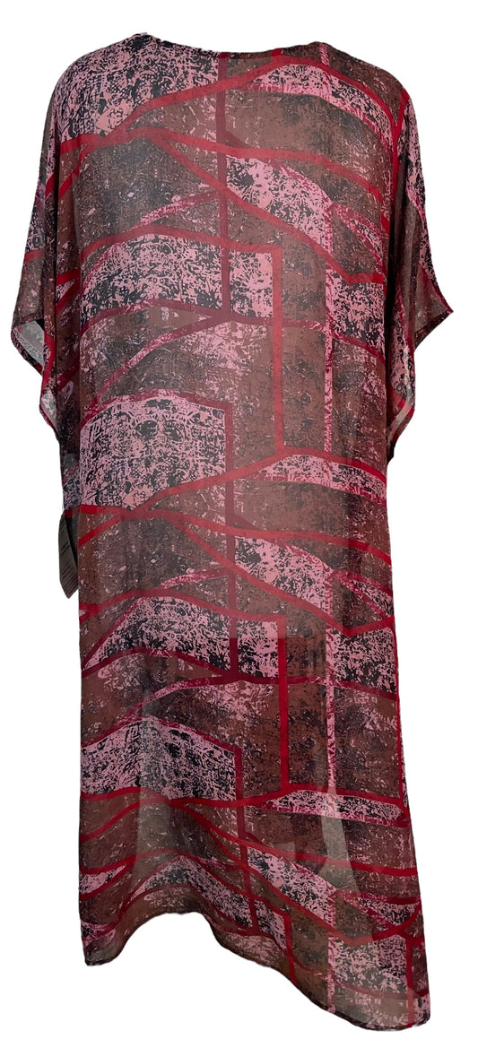 PRG6357 Sheer Avatar Pure Silk Maxi Kaftan