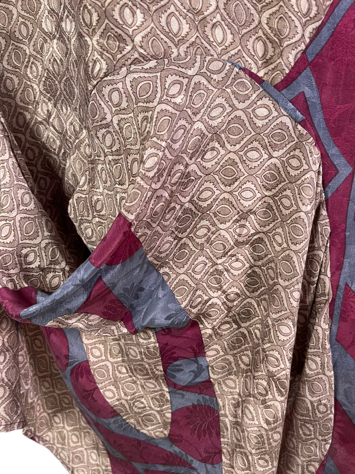 PRC6059 Avatar Pure Silk Self Pocket Tunic Dress