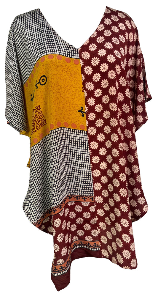 PRC4642 Avatar Pure Silk Waterfall Top