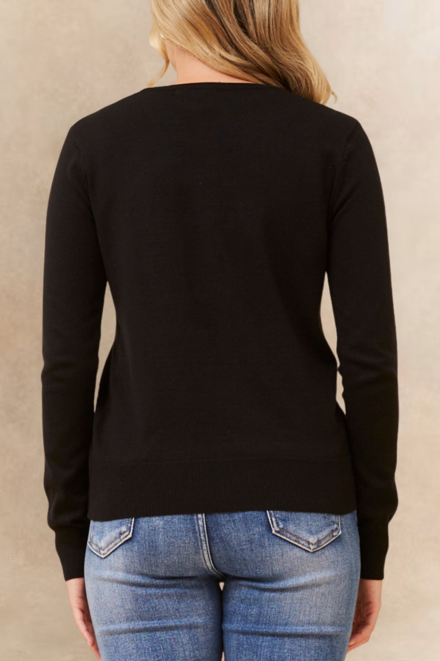 Noelle Lightweight Button-Front Cardigan