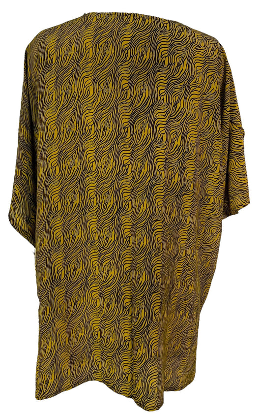 PRC6925 Avatar Pure Silk Kimono-Sleeved Jacket with Belt