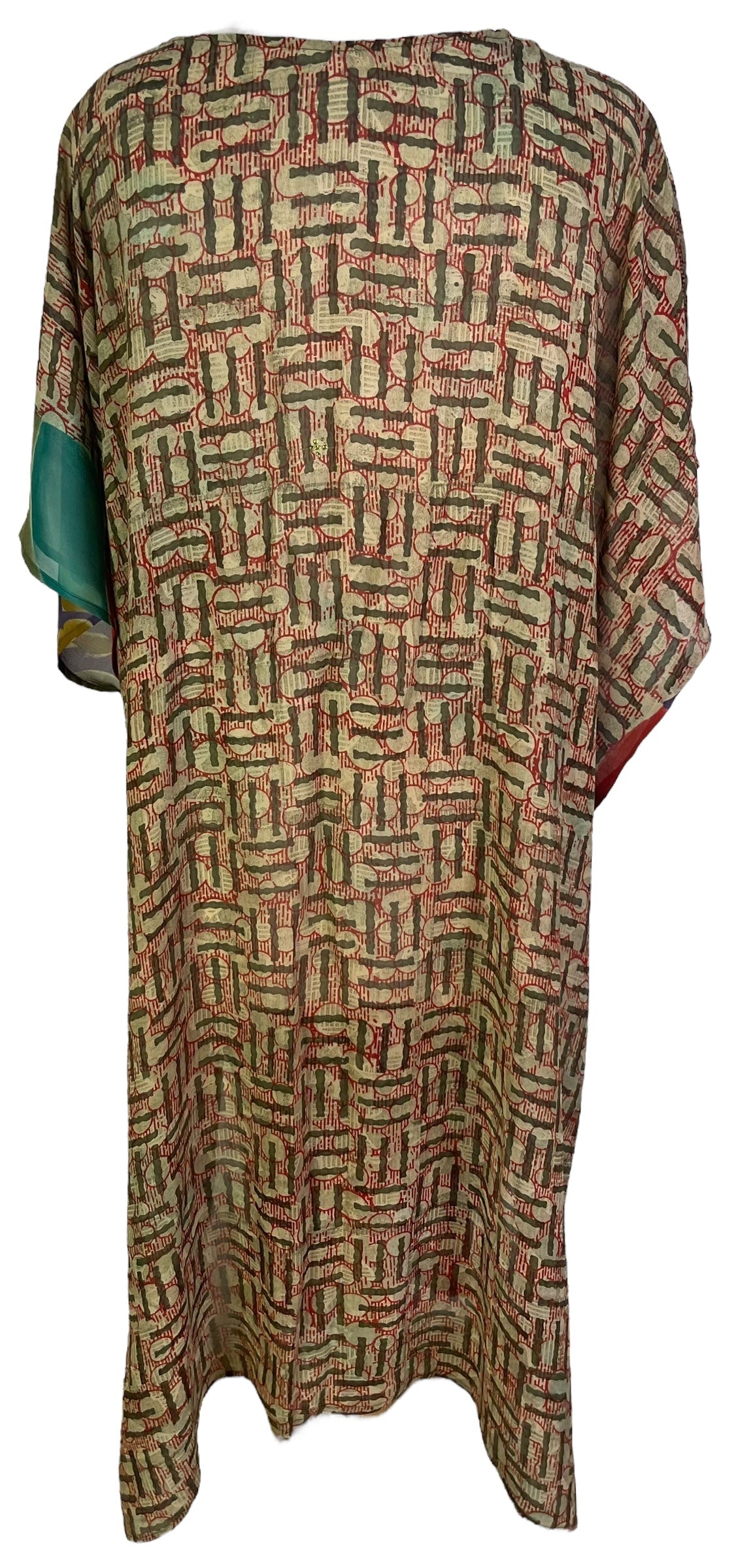 PRG6784 Sheer Avatar Pure Silk Maxi Kaftan