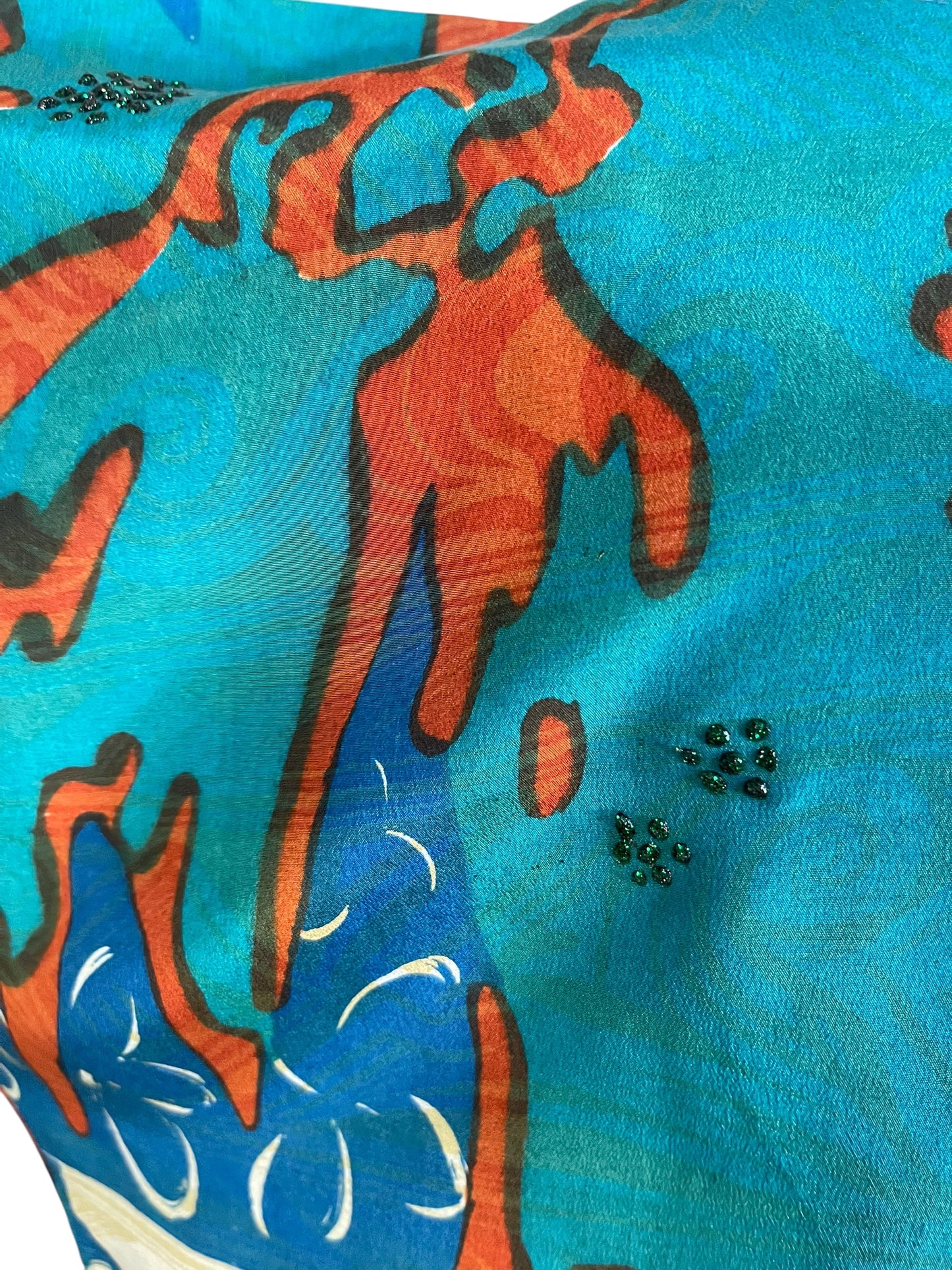 PRC6501 Avatar Pure Silk Side Slit Top