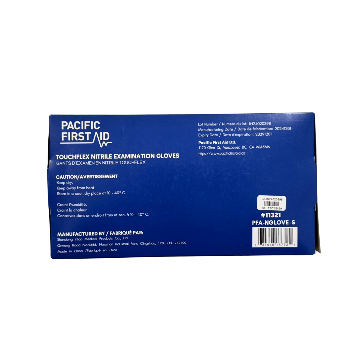 Pacific First Aid Nitrile Exam Gloves 5mil