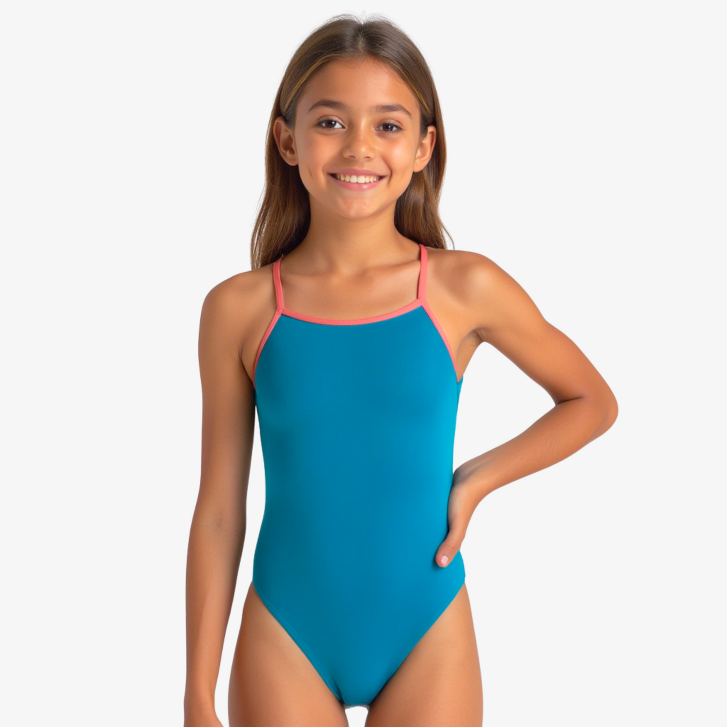 Tropic Open-Back One-Piece Performance Swimsuit by Norca