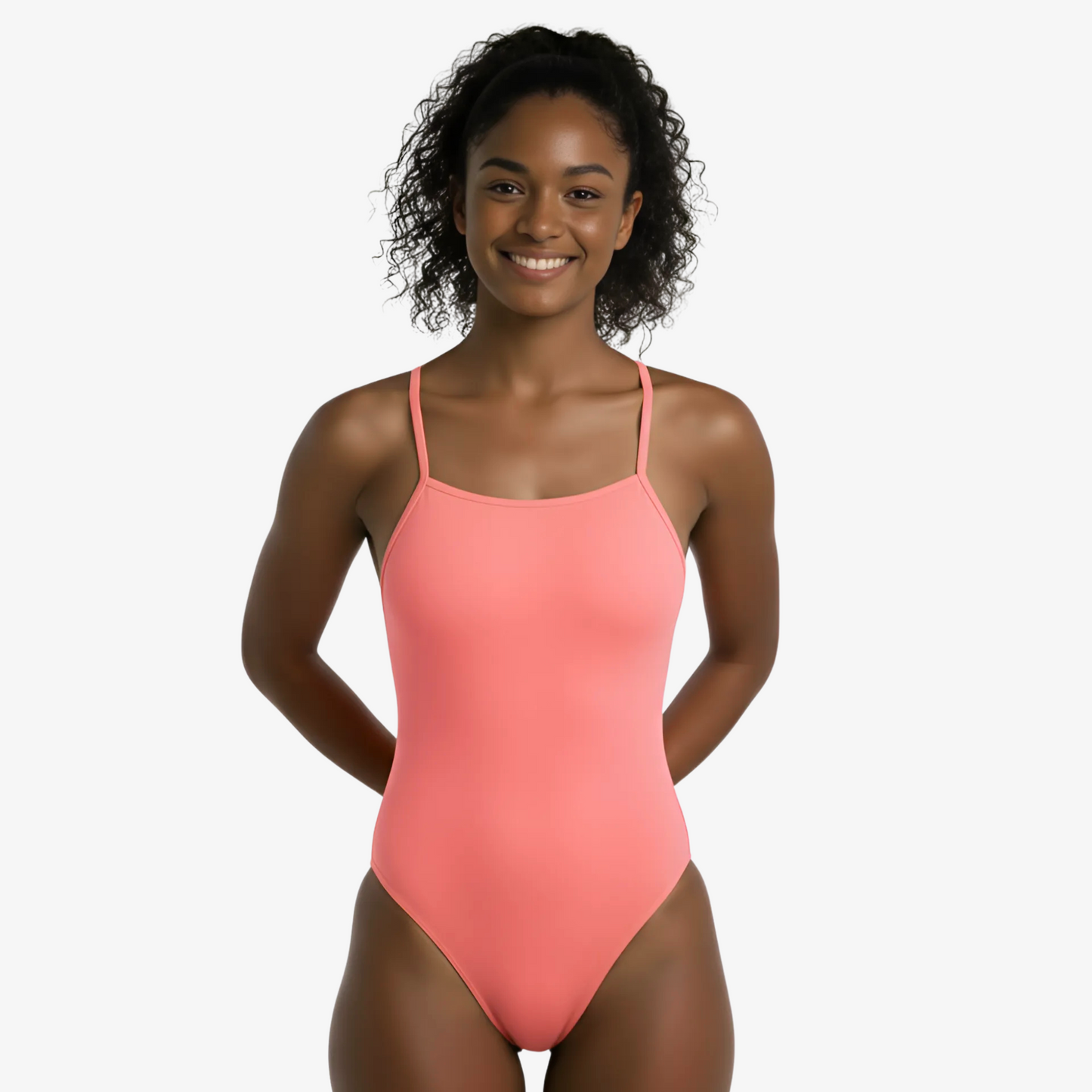 Coral Tie-Back Women’s Training Swimsuit by Norca