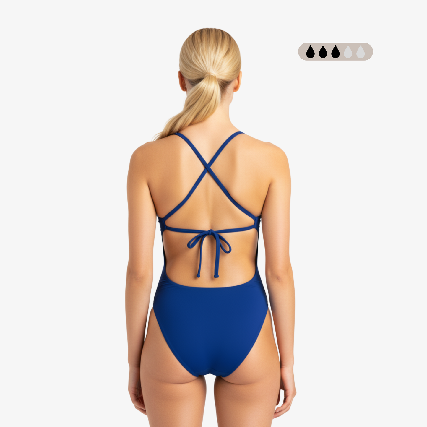 SecureFlo Cobalt Tie-Back Period Swimsuit by Norca
