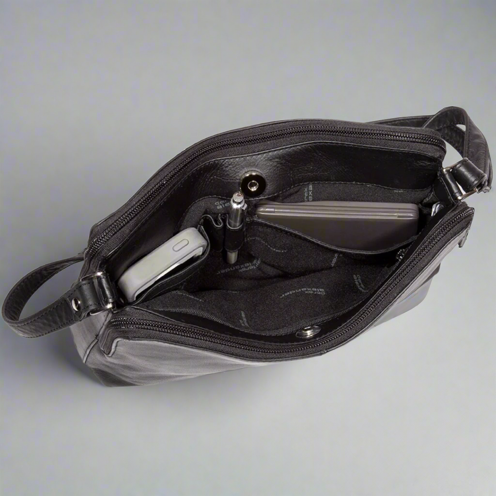 Derek Alexander Leather Crossbody Bag