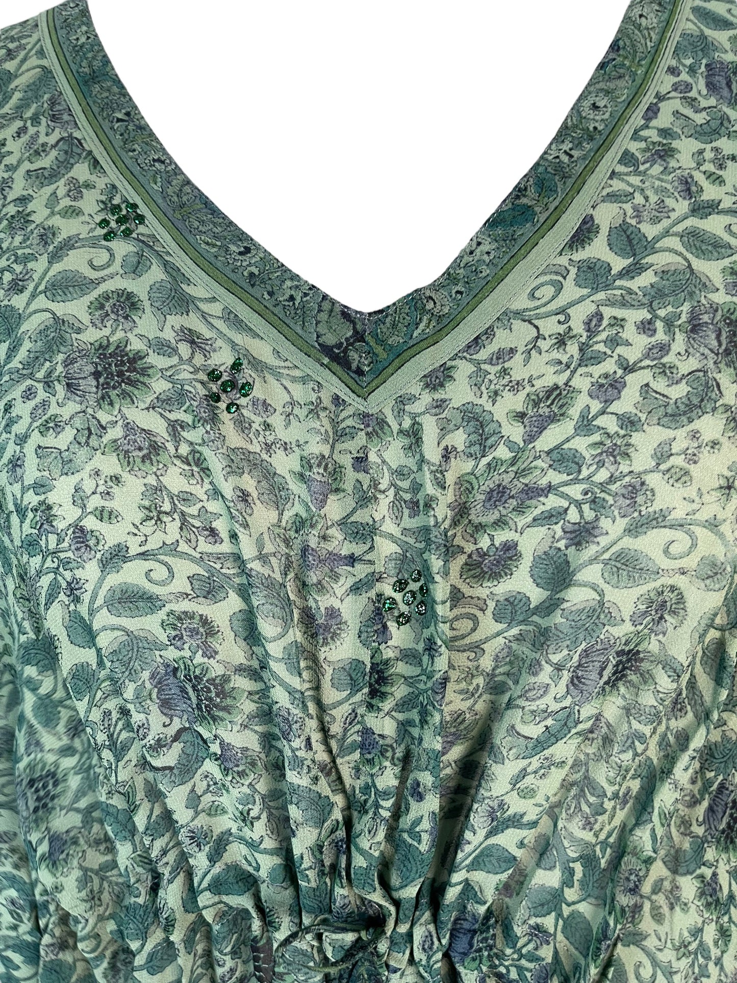 PRG6377 Sheer Avatar Pure Silk Maxi Kaftan