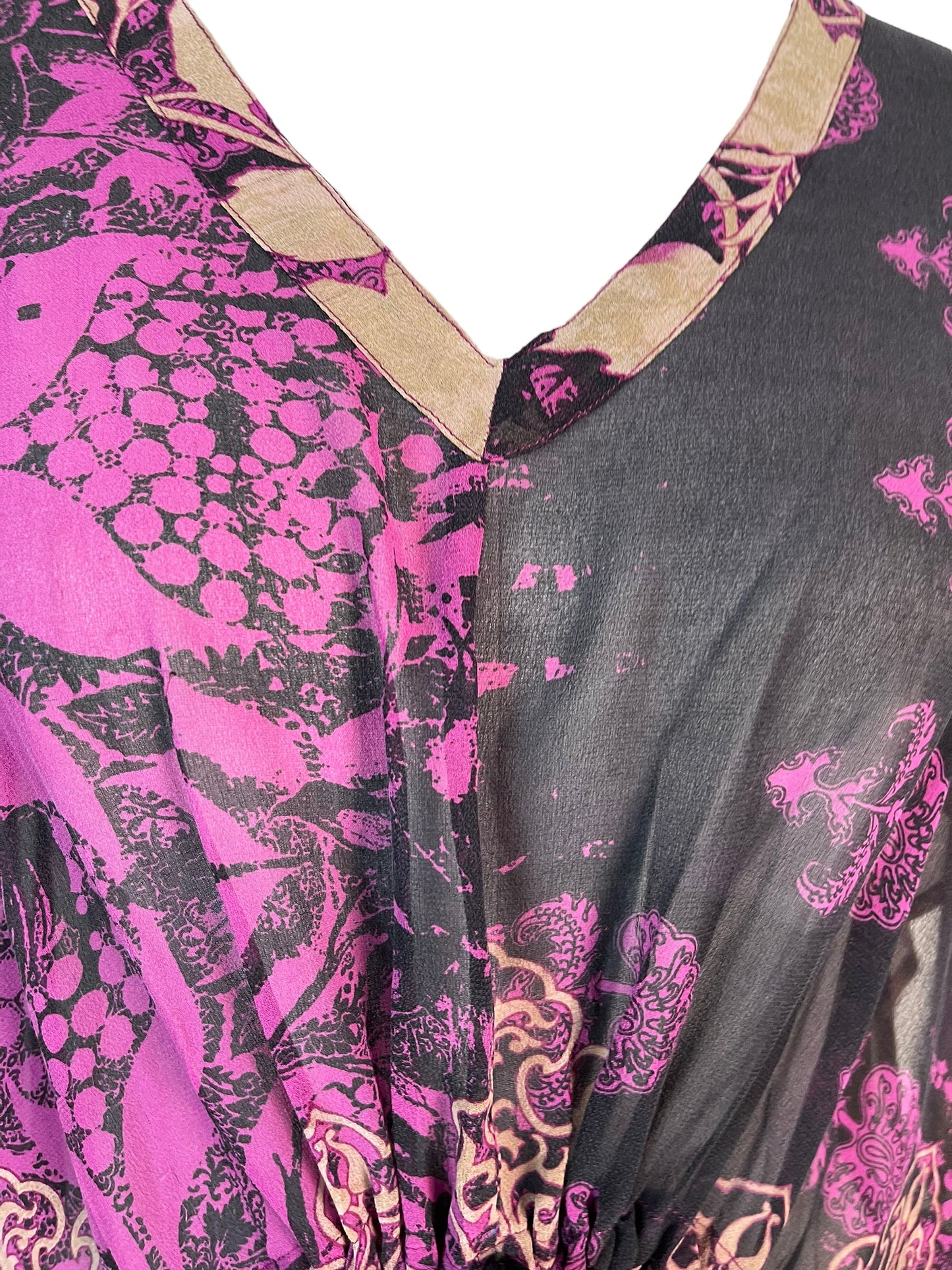 PRG6374 Sheer Avatar Pure Silk Maxi Kaftan