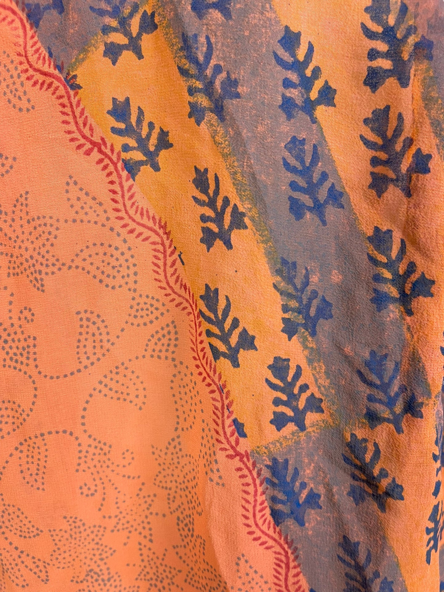 PRG6034 Sheer Avatar Pure Silk Self Pocket Tunic Dress