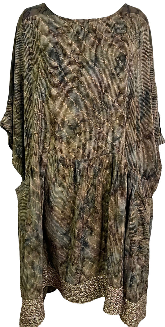 PRC6383 Avatar Pure Silk Boxy Babydoll Dress