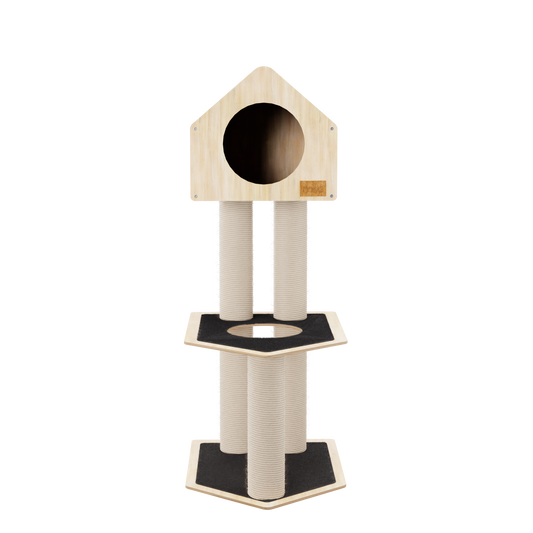 Condo Hideout - 2-Level Deluxe Cat Tree