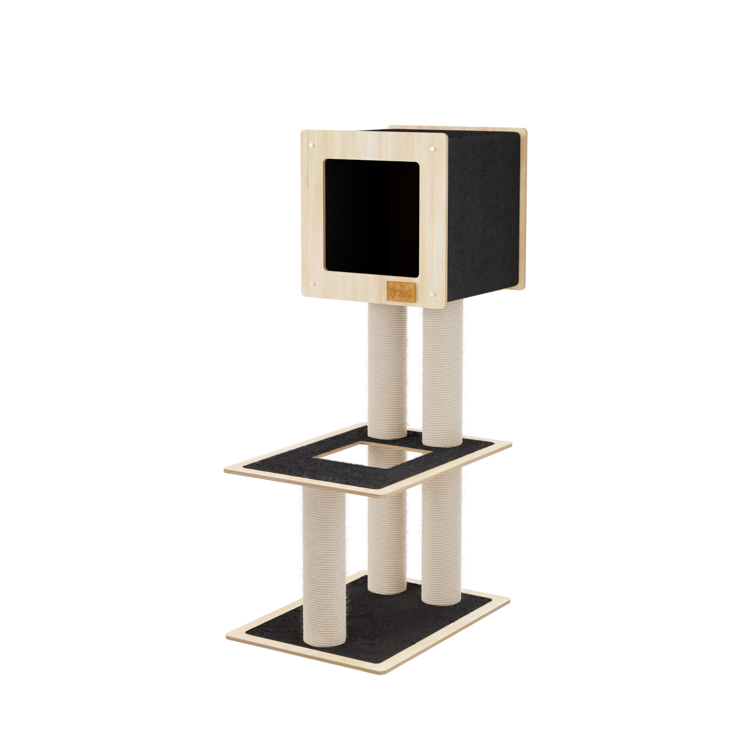 Hut Hideout - 2-Level Deluxe Cat Tree