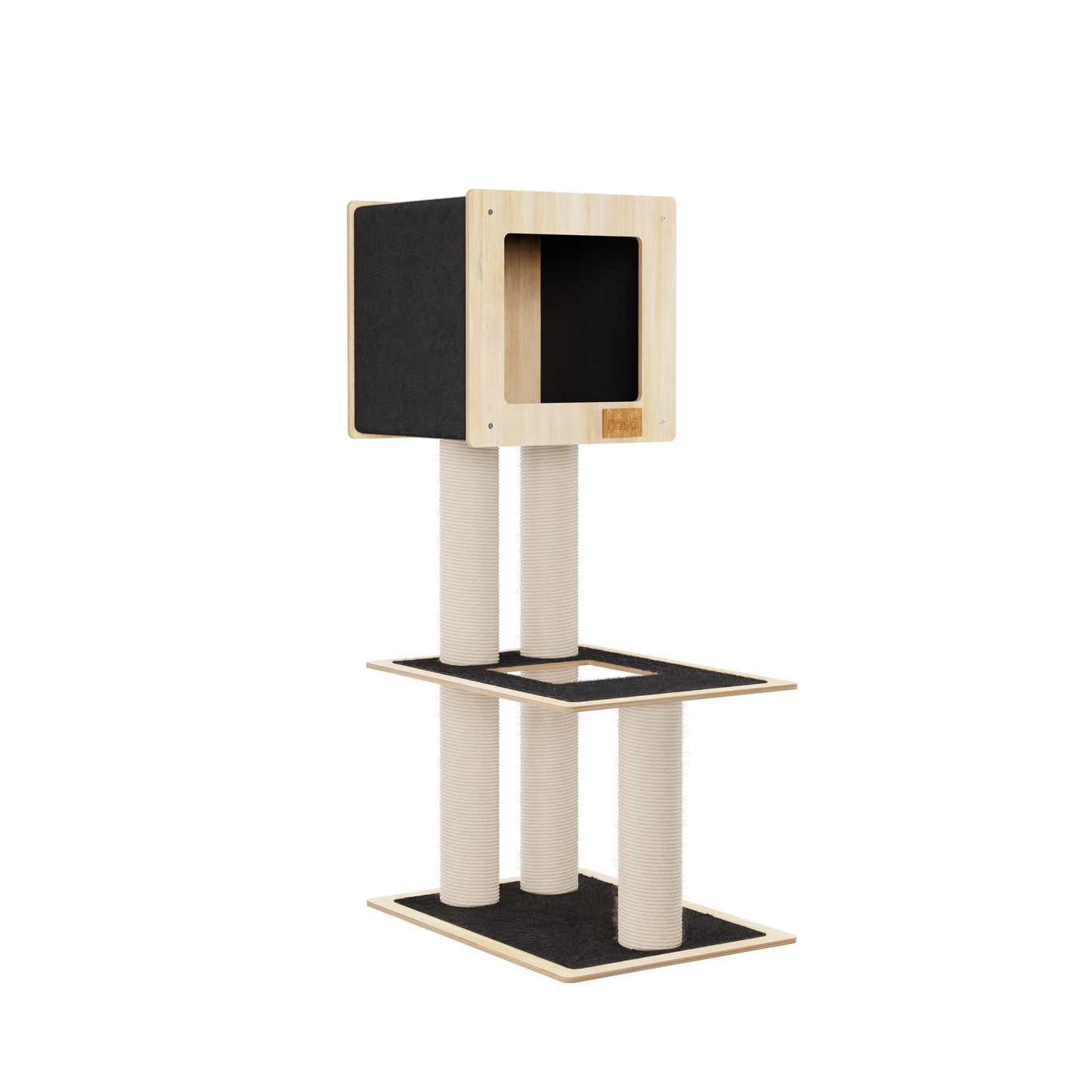 Hut Hideout - 2-Level Deluxe Cat Tree