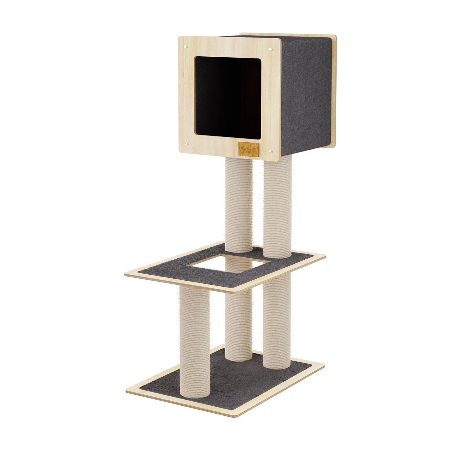 Hut Hideout - 2-Level Deluxe Cat Tree