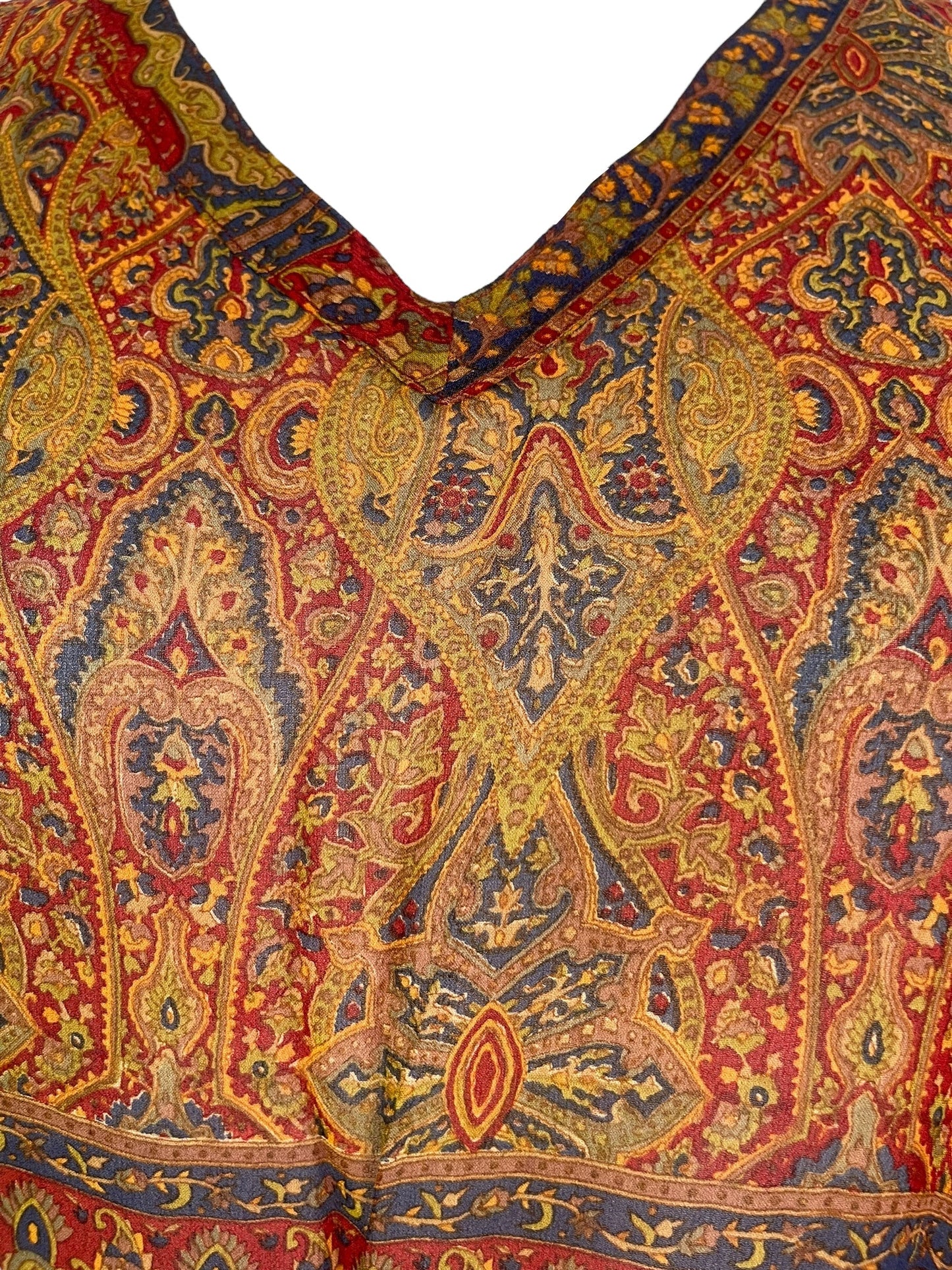 PRG7189 Sheer Avatar Pure Silk Short Kaftan Tunic without Slits