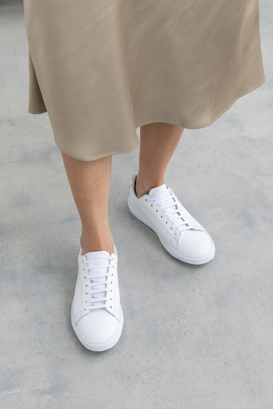 Off White Calfskin Città Sneaker