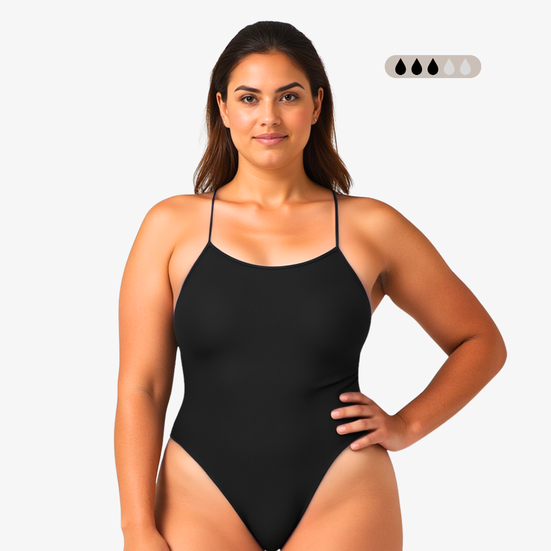 SecureFlo Onyx Tie-Back Period Swimsuit by Norca