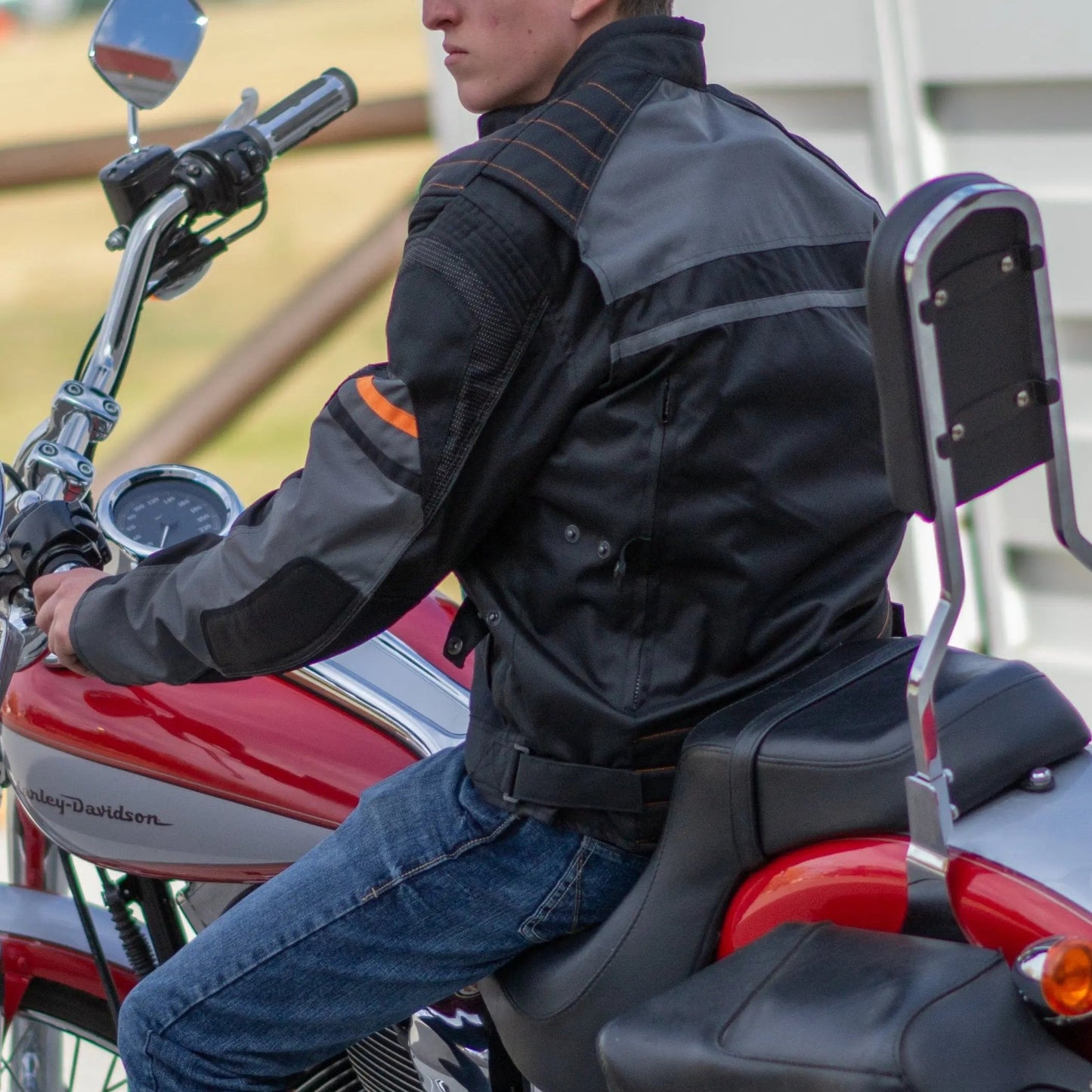 Open Road Men's Armored Textile Motorcycle Jacket