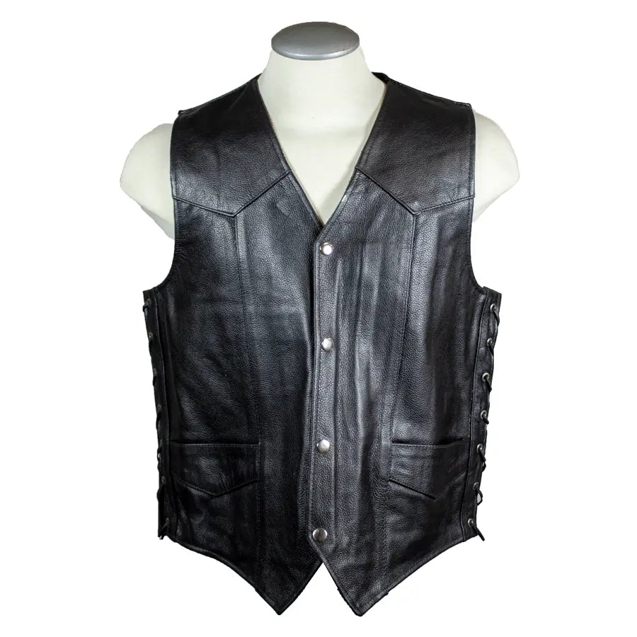 Open Road Men's Lace Side Leather Vest