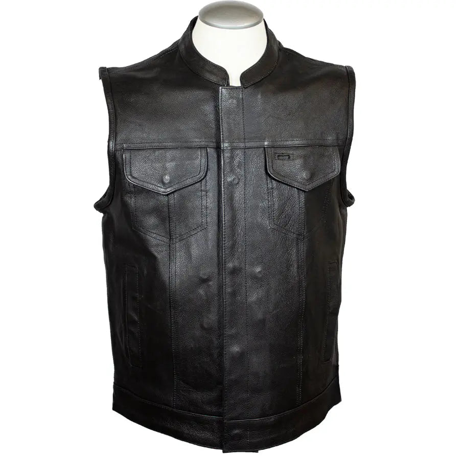 Open Road Men's Leather Club Vest