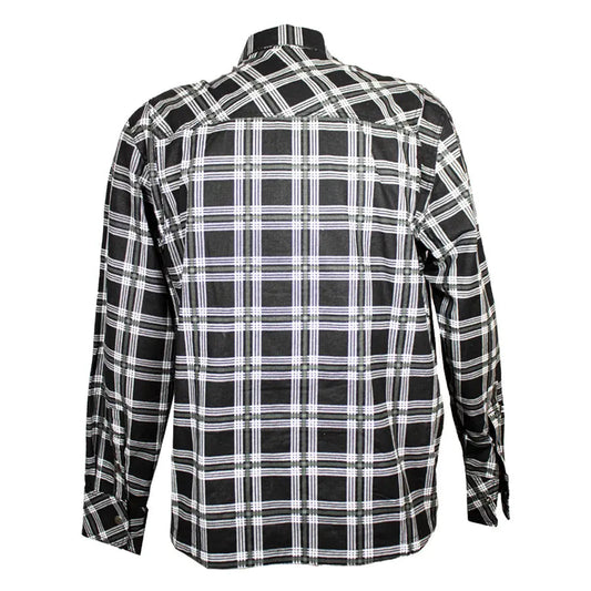 Unik International Men's Plaid Flannel Armored Shirt Jacket