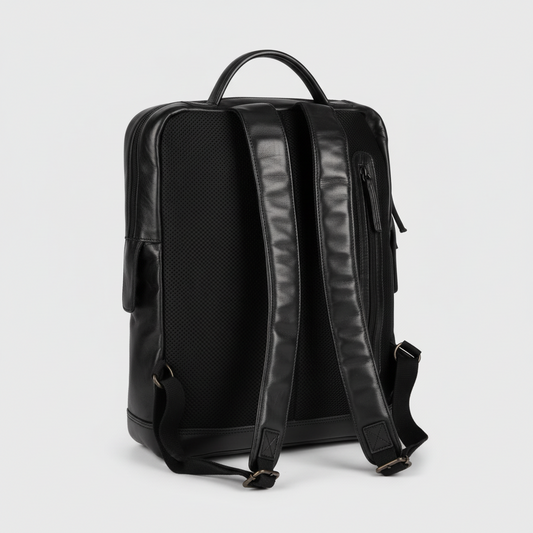 MET Two Strap Adjustable Leather Backpack