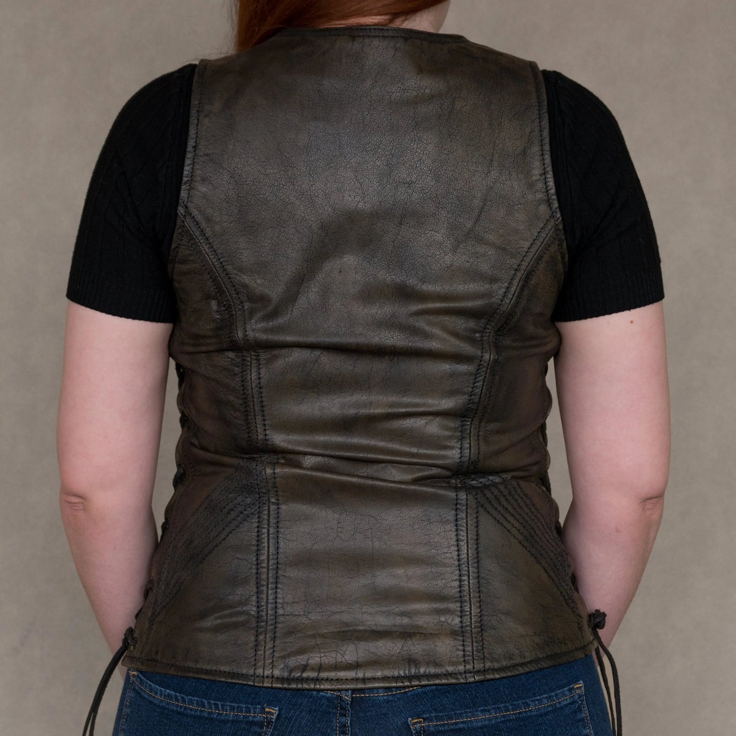 Open Road Women's Distressed Brown Vest