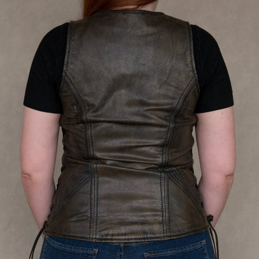 Open Road Women's Distressed Brown Vest