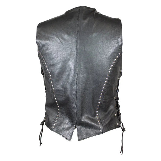 Open Road Women's Stud Accent Leather Vest