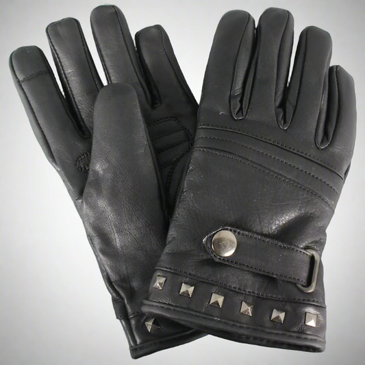 Open Road Women's Touch Tip Leather Motorcycle Gloves