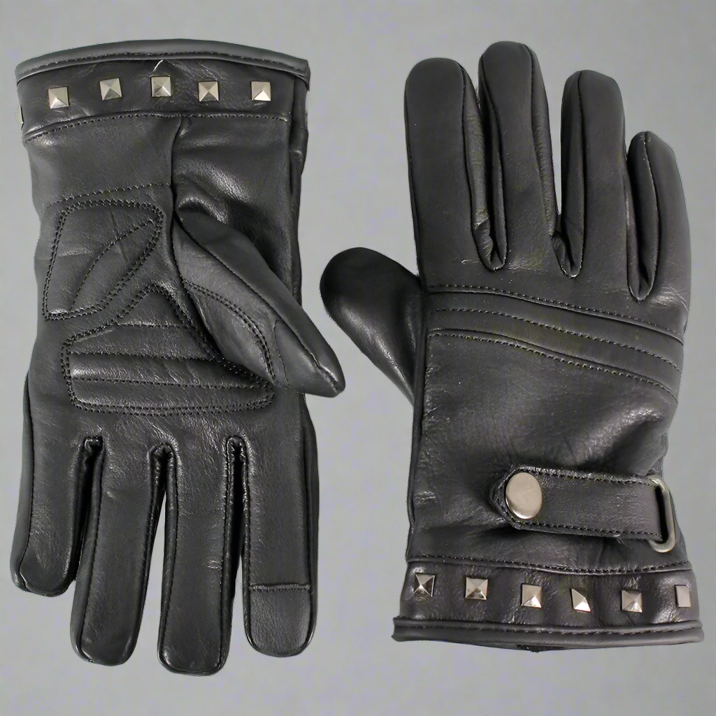 Open Road Women's Touch Tip Leather Motorcycle Gloves