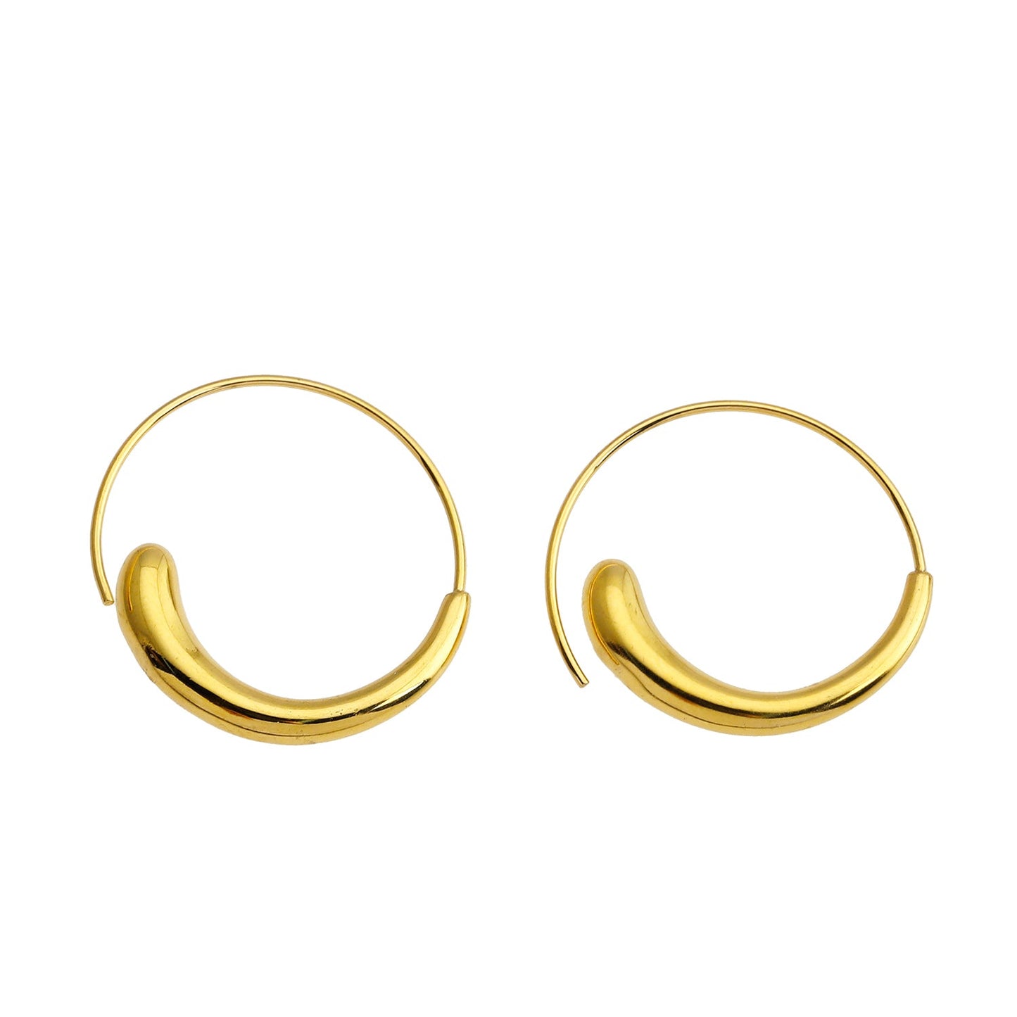 NURAL Swirl Hoops Gold