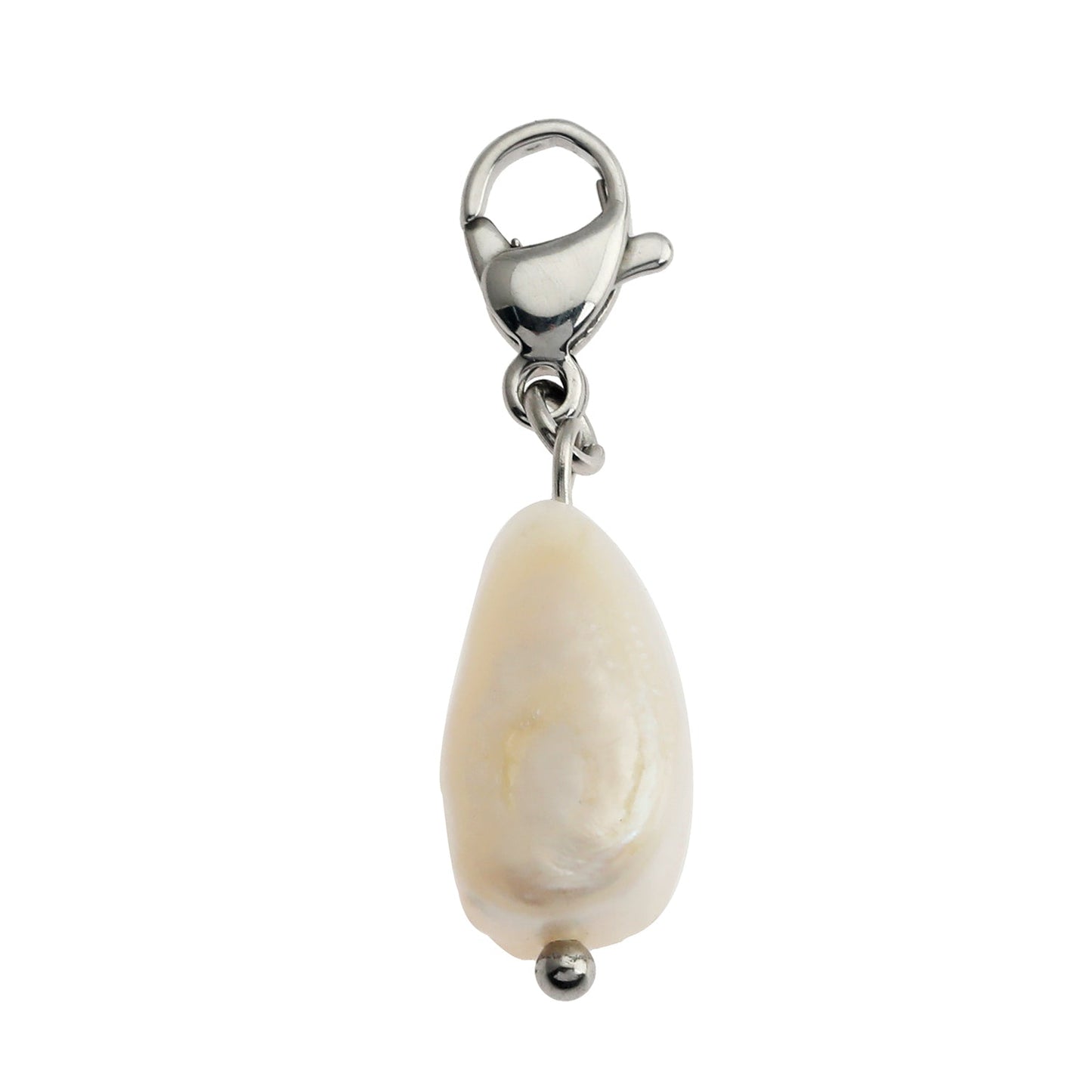 GEMMA: Freshwater Pearl Charm Silver