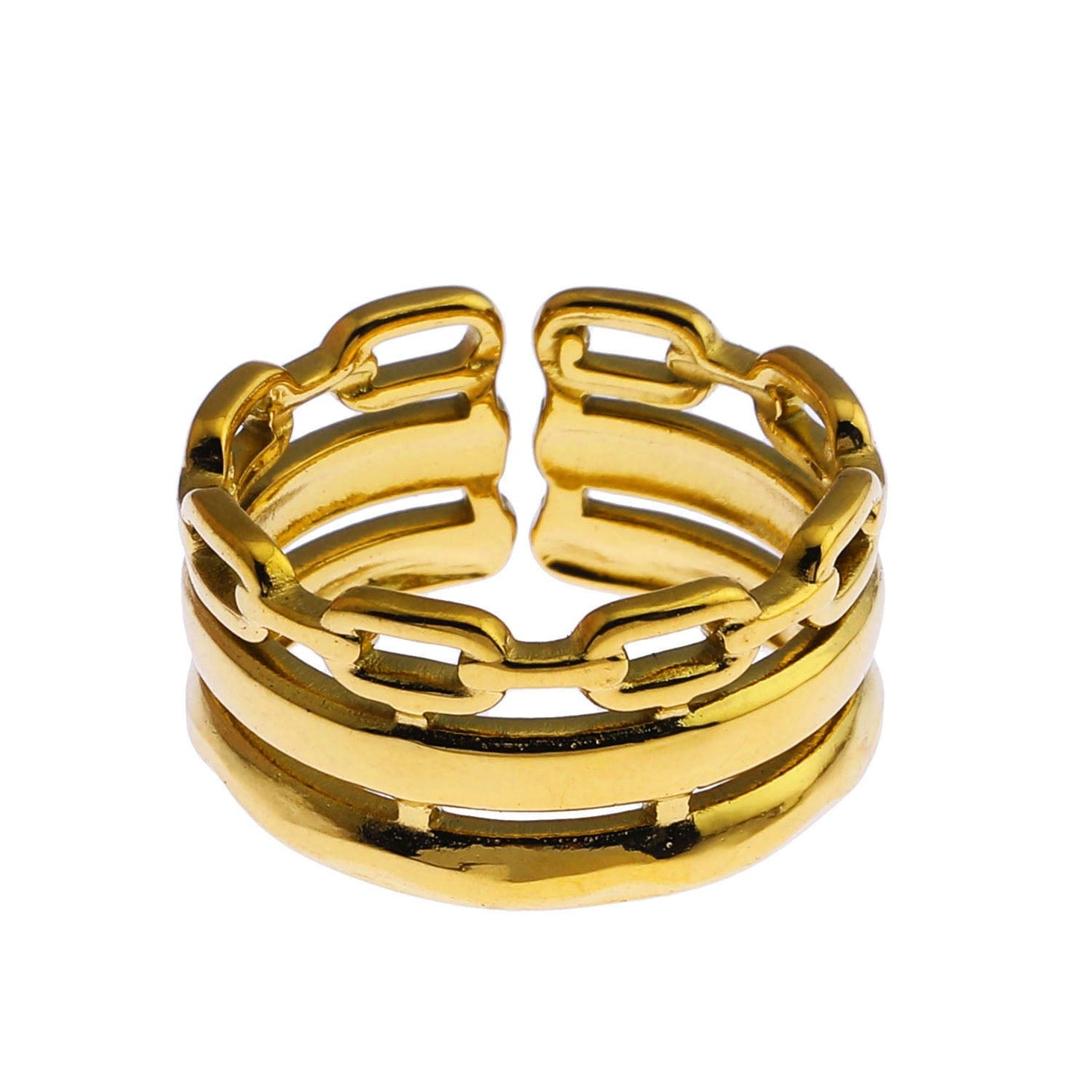 ORIA Triple Banded Stacked Ring