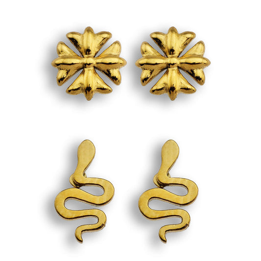 FABAYO 2-Pair Stud Earrings Set