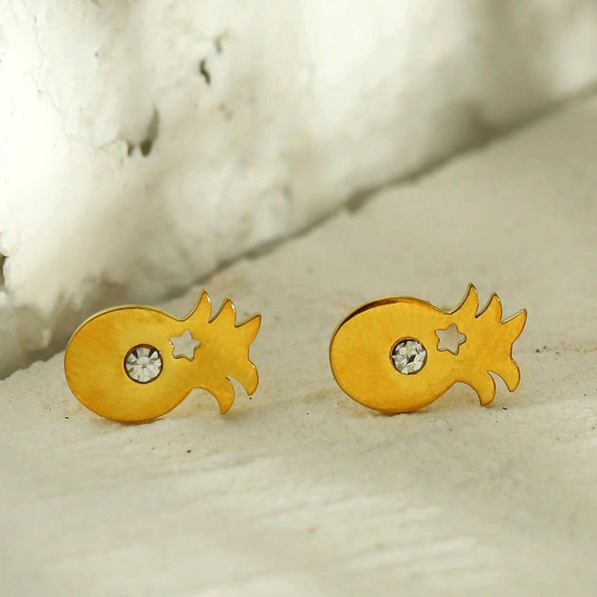 PINEAPPLE Stud Earrings